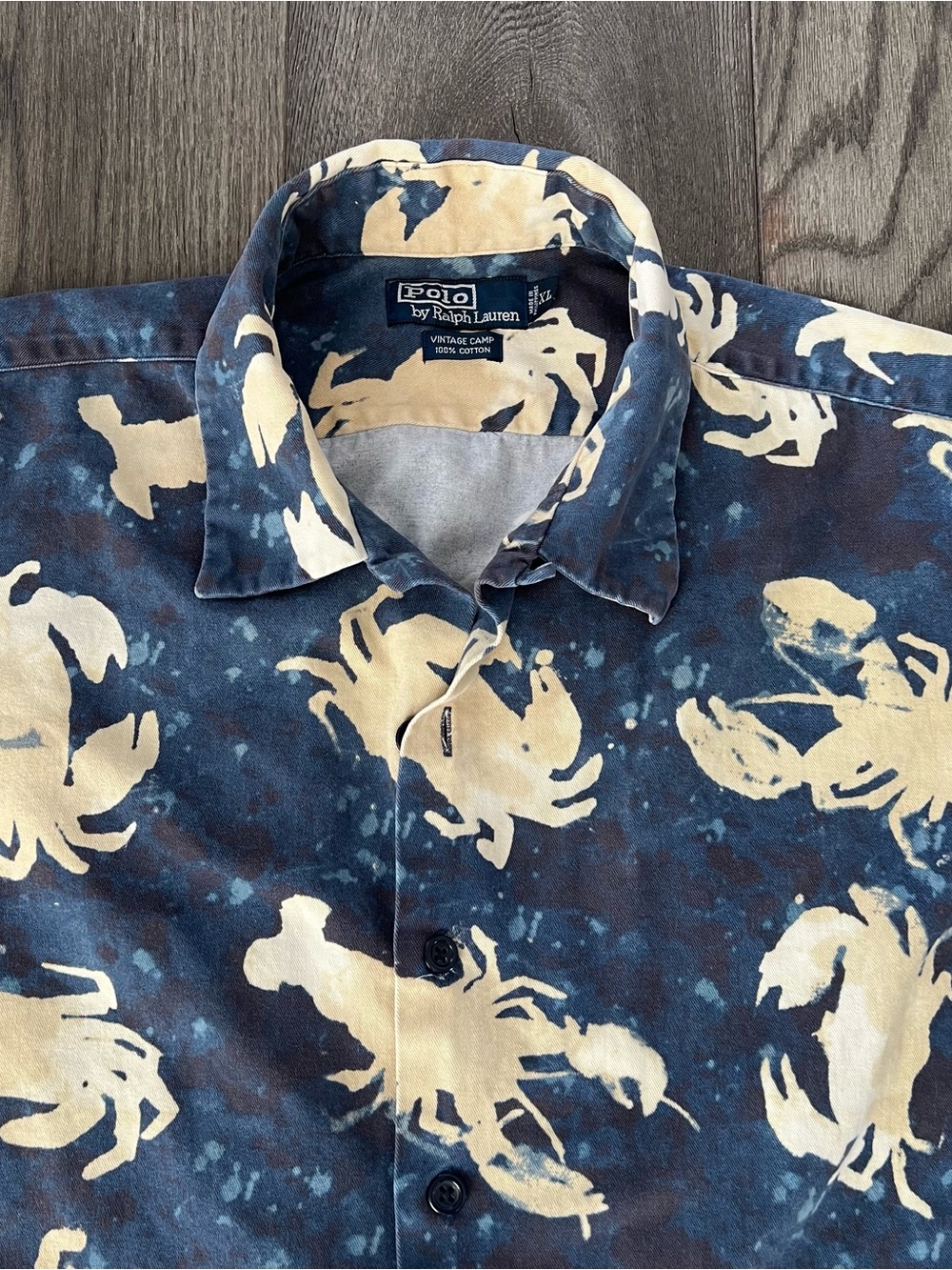 Vintage 1990s POLO by RALPH LAUREN Lobster & Crab Cam… - Gem